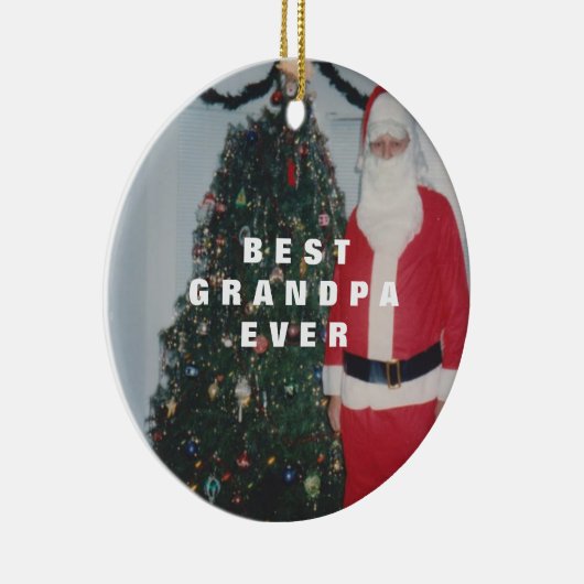 Beste opa ooit persoonlijk keramisch ornament (Rechts)