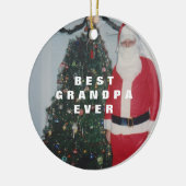 Beste opa ooit persoonlijk keramisch ornament (Links)