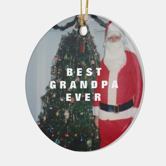 Beste opa ooit persoonlijk keramisch ornament (Links)