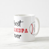 Beste opa ooit persoonlijk rood koffiemok (Voorkant rechts)