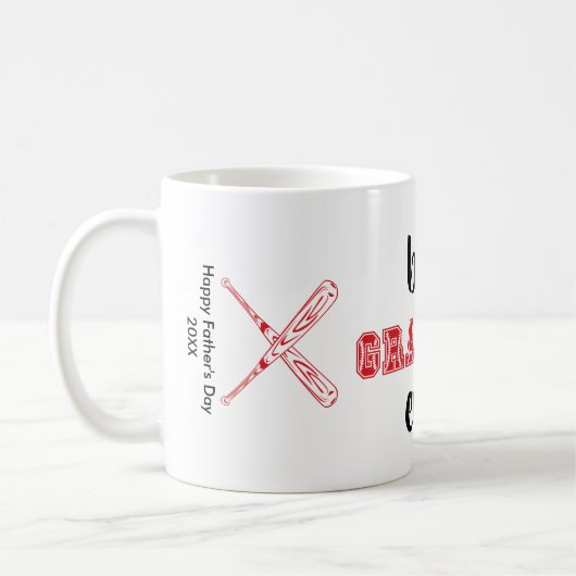 Beste opa ooit persoonlijk rood koffiemok (Links)