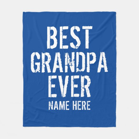 BESTE OPA Ooit PERSOONLIJKE FLEECE DEKEN (Voorkant)