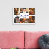 Beste Opa Ooit – Persoonlijke Foto's Canvas Afdruk (Insitu (Woonkamer))