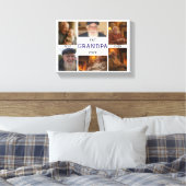 Beste Opa Ooit – Persoonlijke Foto's Canvas Afdruk (Insitu (Slaapkamer))