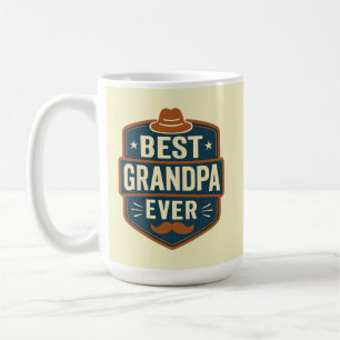 Beste opa ooit retro badge koffiemok