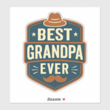 Beste opa ooit retro badge