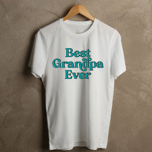 Beste Opa Ooit Retro Citaat Witte Vaderdag T-shirt
