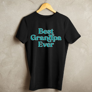 Beste Opa Ooit Retro Citaat Zwarte Vaderdag T-shirt