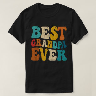 Beste Opa Ooit Retro  Grootvader Cadeau T-shirt