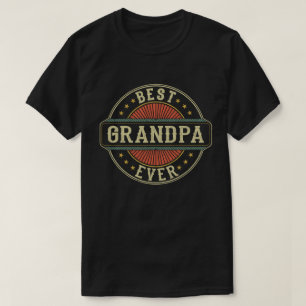 Beste Opa Ooit Retro  Grootvader Cadeau T-shirt