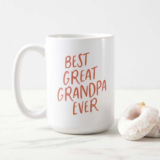 Beste opa ooit rood type koffiemok (Met donut)