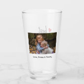 Beste opa ooit schattige foto op maat glas (Achterkant)