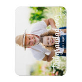 Beste Opa Ooit Script Foto Magneet (Verticaal)