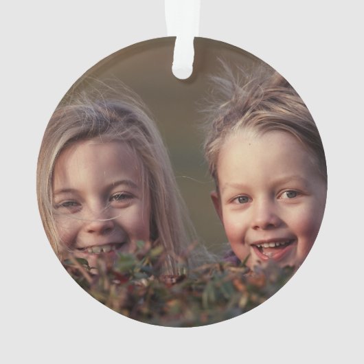 Beste opa ooit script foto op achterkant Keepsake  Ornament (achterkant)