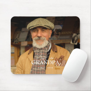 Beste Opa Ooit Sinds 20XX Eenvoudige Elegante Foto Muismat