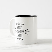 Beste opa ooit tweekleurige koffiemok (Voorkant links)
