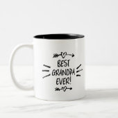 Beste opa ooit tweekleurige koffiemok (Links)