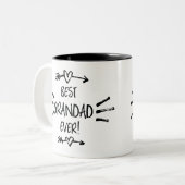 Beste opa ooit tweekleurige koffiemok (Voorkant links)