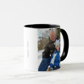 Beste Opa OOIT Typografie aangepaste foto Mok (Voorkant rechts)