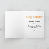 Beste opa ooit Typografie Blue Birthday Card Kaart (Binnen)