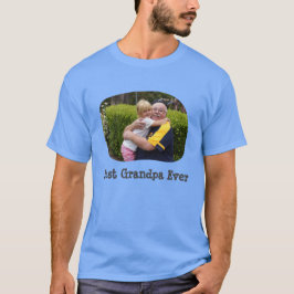 Beste opa ooit upload je horizontale foto t-shirt