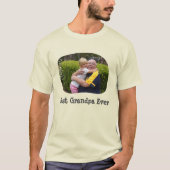 Beste opa ooit upload je horizontale foto t-shirt (Voorkant)