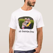 Beste opa ooit upload je horizontale foto t-shirt (Voorkant)