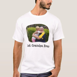 Beste opa ooit upload je horizontale foto t-shirt