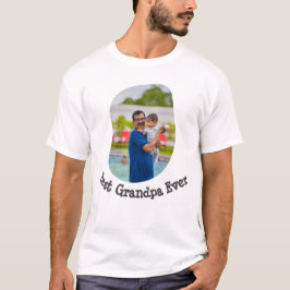 Beste opa ooit uploadt je familiefoto t-shirt