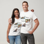 Beste opa ooit Vaderdag 3 foto collage T-shirt (Unisex)