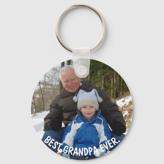 Beste Opa Ooit, Vaderdag Cadeau Voor Opa, Sleutelhanger (Voorkant)