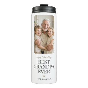 Beste opa ooit Vaderdag foto wit Thermosbeker