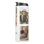 Beste opa ooit Vaderdag foto wit Thermosbeker (Geroteerd rechts)