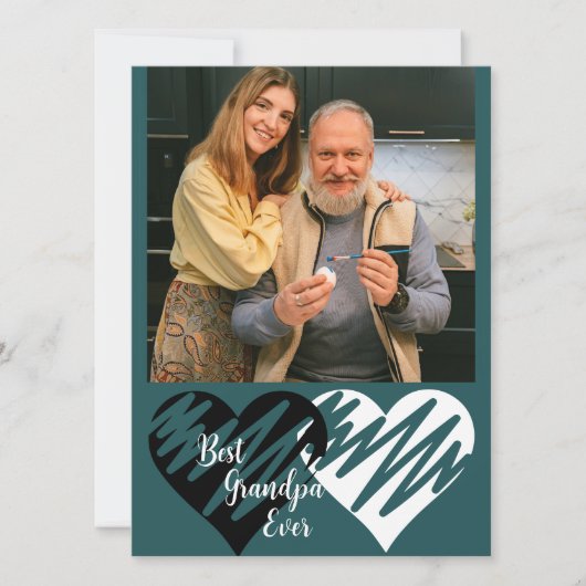 Beste Opa Ooit Vaderdag Opa Foto Feestdagenkaart (Voorkant)