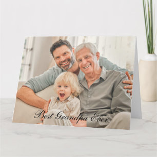 Beste Opa Ooit Vaderdag Papa Papa Foto Bedankkaart