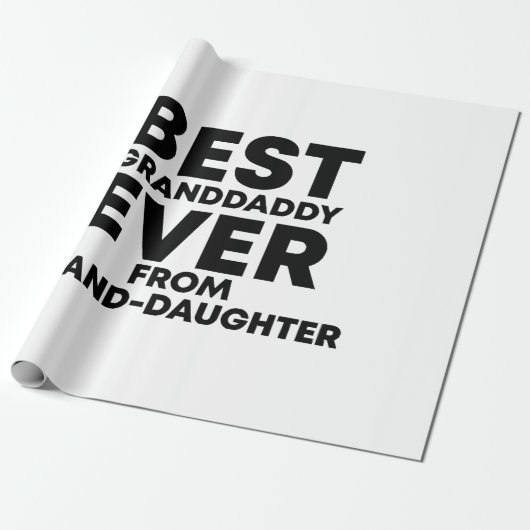 Beste opa ooit van kleindochter cadeaupapier (Uitgerold)
