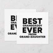 Beste opa ooit van kleindochter kaart (Voorkant / Achterkant)