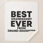Beste opa ooit van kleindochter sherpa deken (Voorkant)