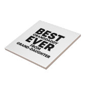 Beste opa ooit van kleindochter tegeltje (Zijkant)