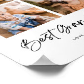 Beste opa ooit vier foto's poster (Hoek)