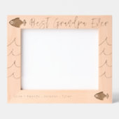 Beste opa ooit Vist golven Gegraveerde Lijstjes (Voorkant)