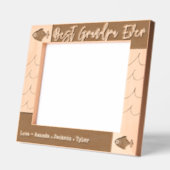 Beste opa ooit Vist golven Gegraveerde Lijstjes (Links)