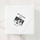 Beste opa ooit voeg fotonaam klassiek elegant toe bedankjes labels (In situ)