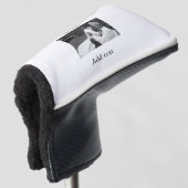 Beste opa ooit voeg fotonaam klassiek elegant toe golfheadcover (3/4 voorkant)