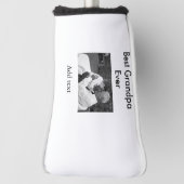 Beste opa ooit voeg fotonaam klassiek elegant toe golfheadcover (Draai 90)