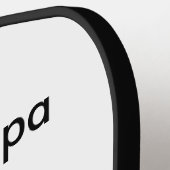 Beste opa ooit voeg fotonaam klassiek elegant toe pickleball paddle (Links Detail)