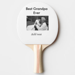 Beste opa ooit voeg fotonaam klassiek elegant toe tafeltennisbatje