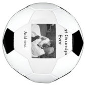 Beste opa ooit voeg fotonaam klassiek elegant toe voetbal (Gedraaid)