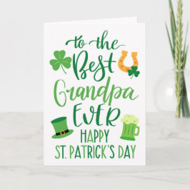 Beste opa ooit voor St. Patrick's Day Kaart