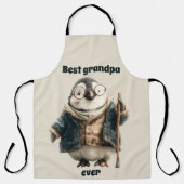Beste Opa Ooit Winterpinguïn Schort (Voorkant)